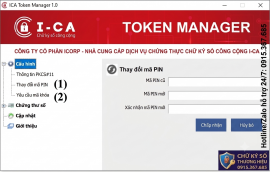 Hướng Dẫn Thay Đổi Mã PIN Chữ Ký Số I-CA (USB Token I-CA) Đơn Giản Nhất