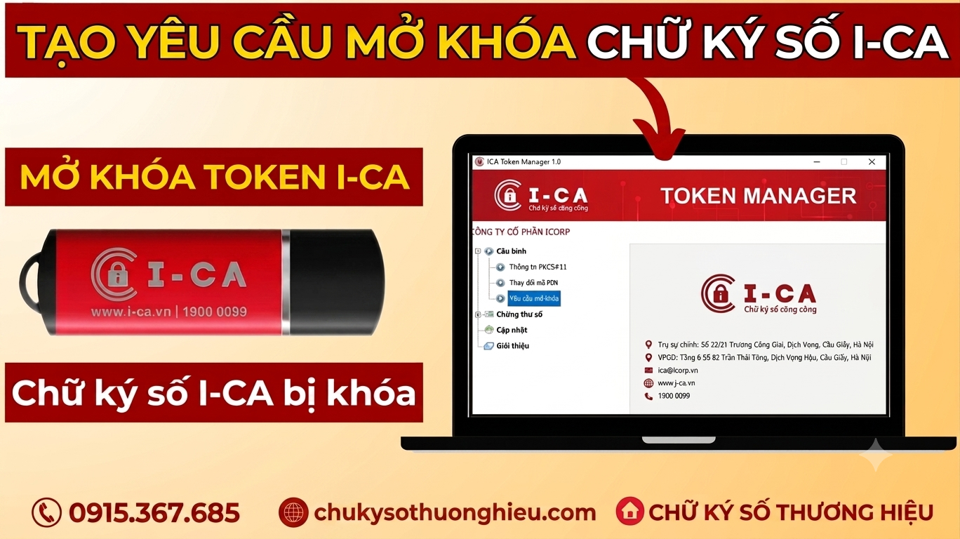 Hướng Dẫn Xử Lý Chữ Ký Số I-CA Bị Khóa & Cách Mở Khóa Token I-CA